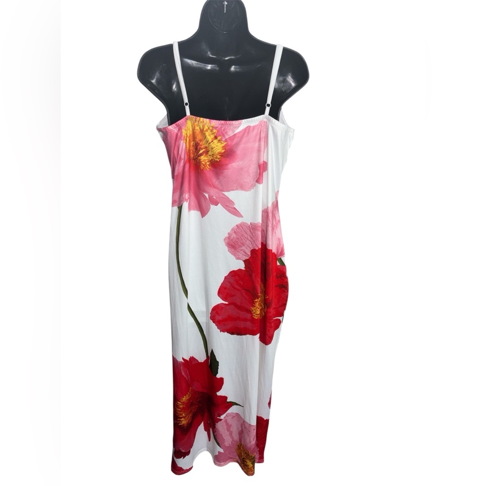 HEART & HEELS Sleeveless Floral Maxi Dress with Adjustable Straps NWOT - Picture 3 of 4